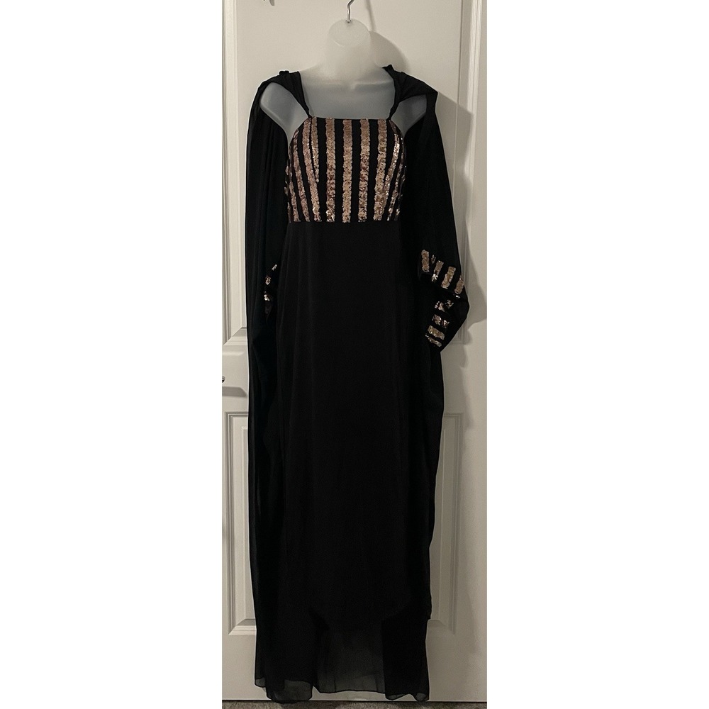 New Giffniseti Cloak Party Dress Size Medium Witchy Whimsigoth Fairy Sequins M - Picture 2 of 11